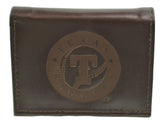 Texas Rangers Officially Licensed MLB Brown Leather Tri Fold Wallet